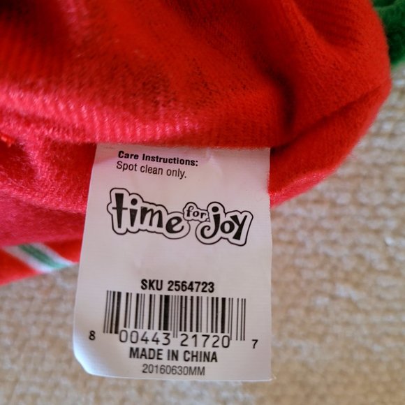 Time For Joy Santa's Little Sweetie Christmas Stocking For Dogs New With Tags - Picture 4 of 4